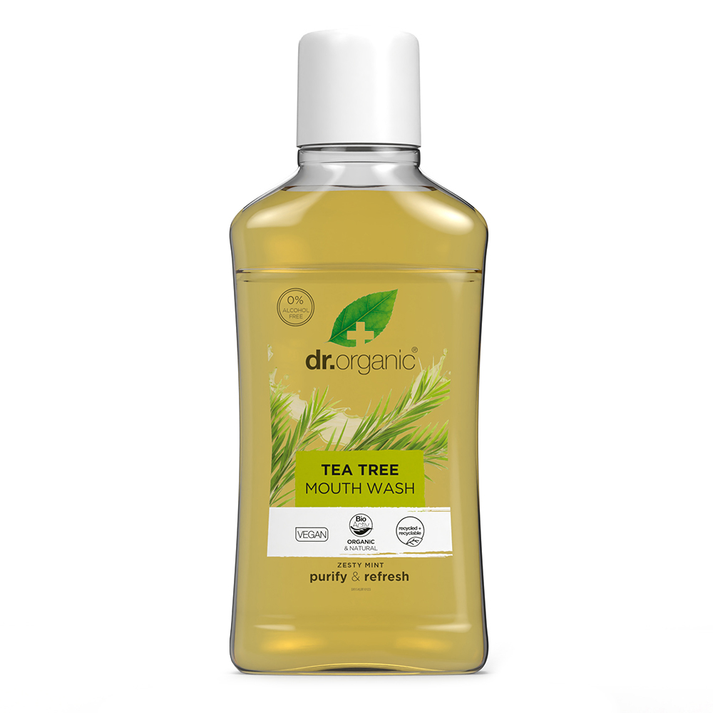 Dr Organic Tea Tree Mouthwash 500ml Natural Health Products